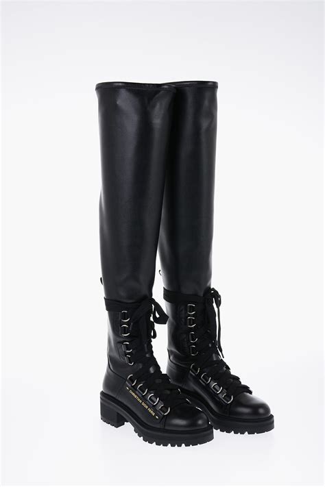 dior latex thigh high boots|dior dfight thigh boots.